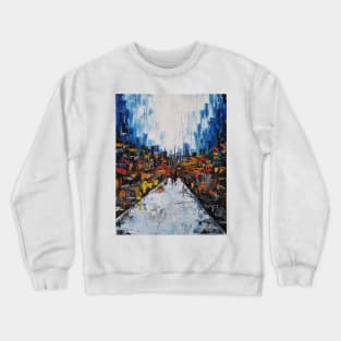 Abstract City Art, NYC art, new york art, contemporary art, modern art, city street art, urban art, cool city art, new york bag Crewneck Sweatshirt